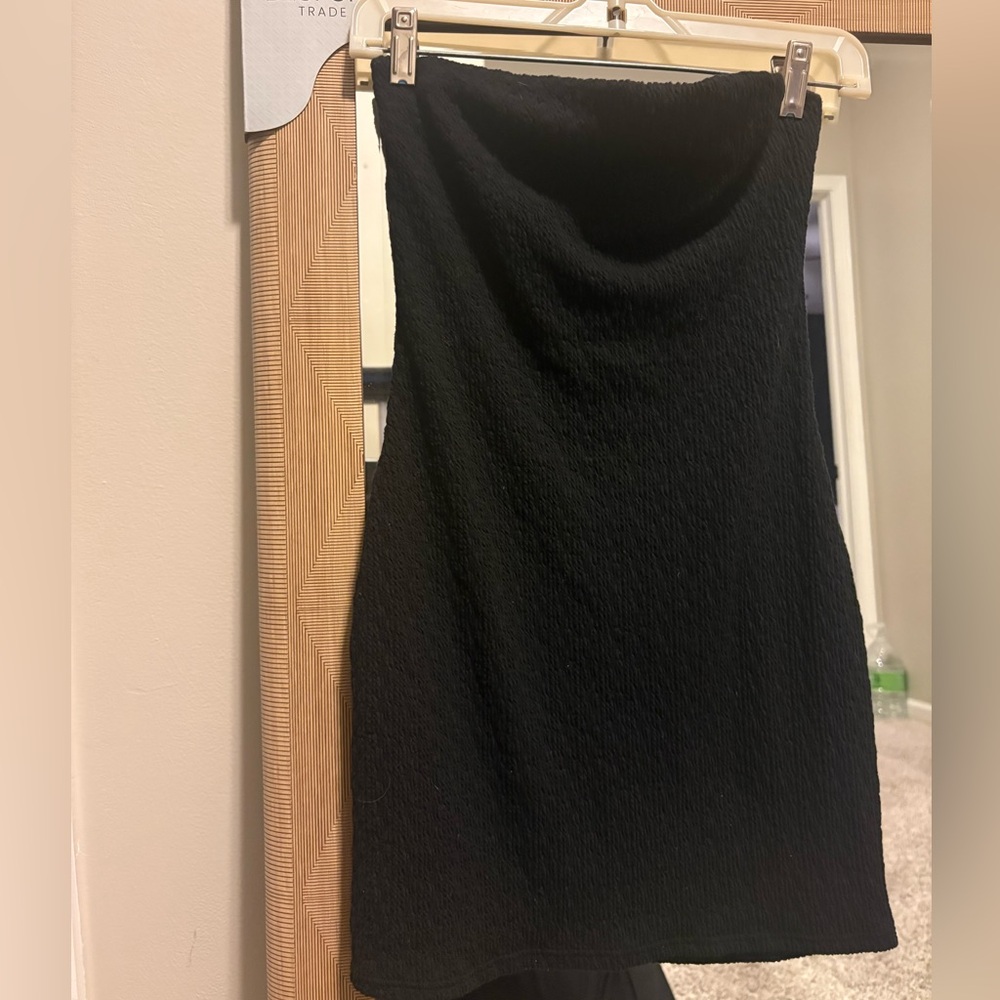 Black Minimalistic Mini Dress